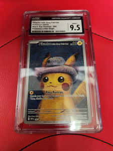 Pikachu with Grey Felt Hat - Pokemon (2023) Black Star Promos Pokemon x Van Gogh (SVP EN) 085 - CGC Graded 9.5