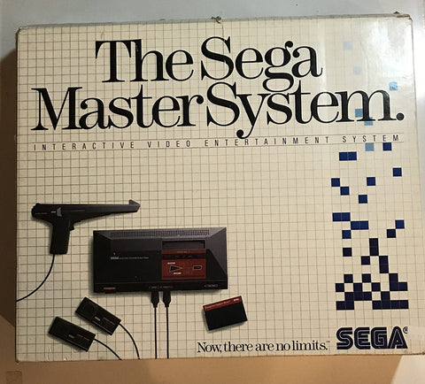 Sega Master System Console in Box w/Hang On & Safari Hunt