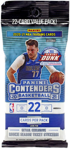 2020-21 Panini Contenders Basketball Cello Fat Pack - 22 Card Value Pack!