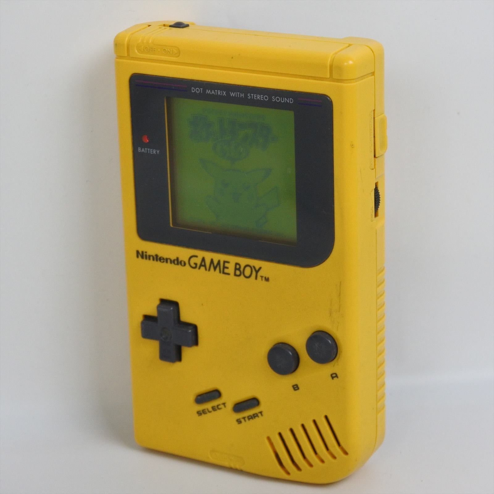 Original Yellow Game Boy Play it Loud DMG-01 System Console