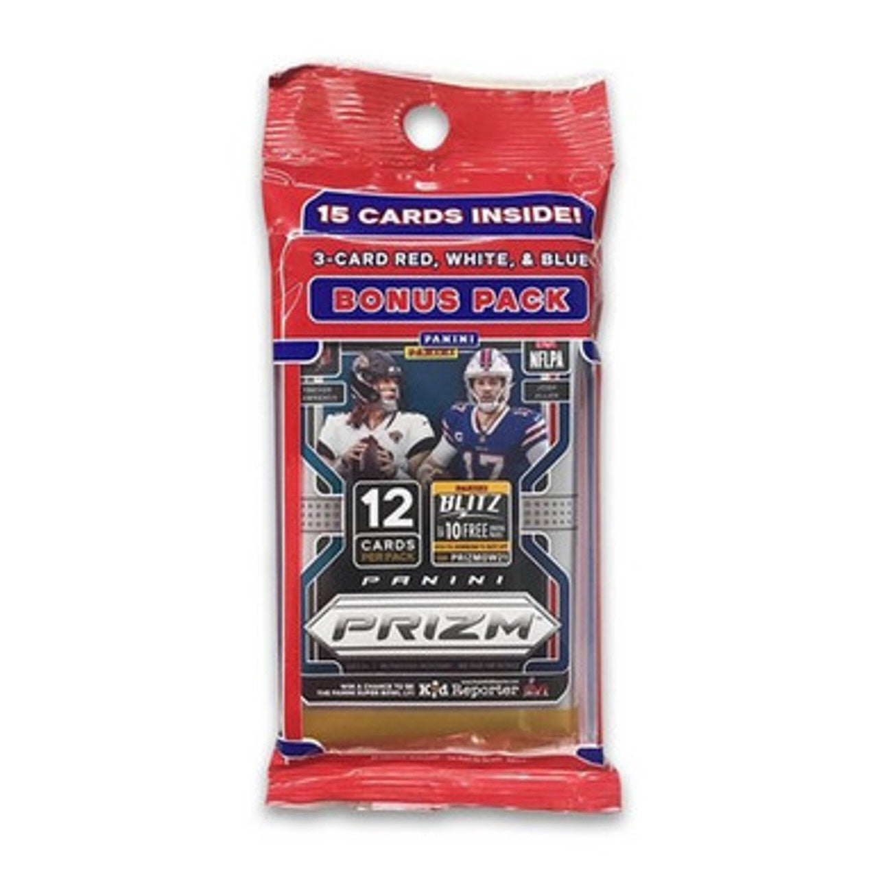 NFL Panini 2021 Prizm Football Trading Card Cello Multi-Pack (15 Cards)