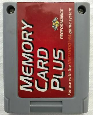 N64 Memory Card Plus Performance Brand Controller Pack Expansion Nintendo Used