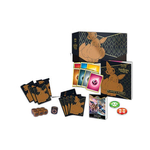 Pokemon Shining Fates ETB Accessories Only - Eevee Sleeves, Energy Cards, Dice, Damage Counters,  Collector's Box,  4 Dividers, Player's Guide and Rule Book (No Promo Card, Code Card or Packs)