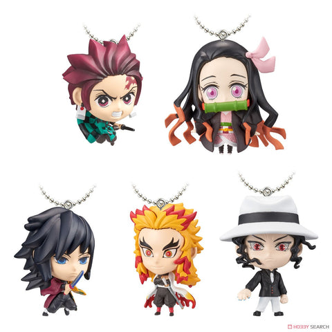 Demon Slayer: Kimetsu no Yaiba Deform Mascot Keychain (Shokugan) (1 Randomly Picked Character)