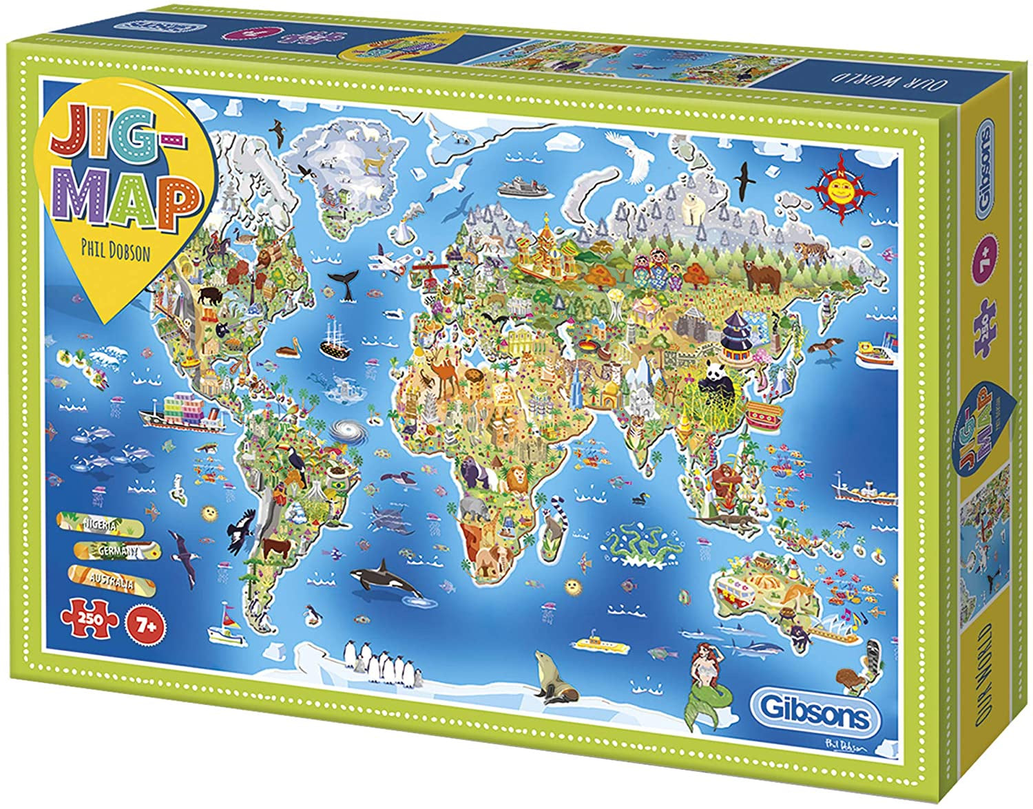 Gibsons Jigmap: Our World (250 Piece Puzzle)