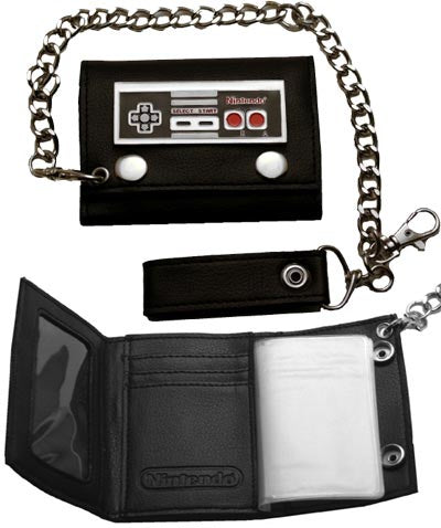 NINTENDO CONTROLLER TRI-FOLD CHAIN WALLET