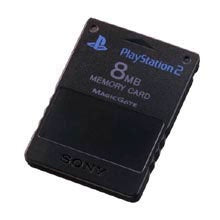 Playstation 2 Memory Card 8MB Official Used PS2 (Black)