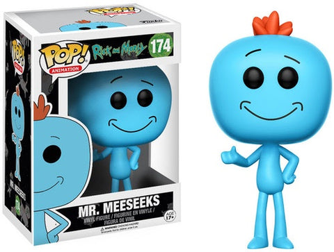 Funko POP! Animation: Rick and Morty - Mr. Meeseeks #174 Vinyl Figure (Pre-owned)