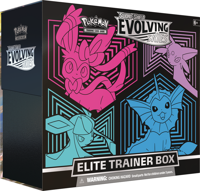 Pokemon Evolving Skies Elite Trainer Box - Sylveon, Espeon, Glaceon and Vaporeon