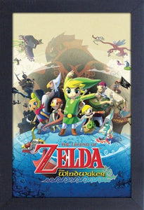 Zelda Windwaker Game Cover 11x17 Framed Print [Pyramid America]