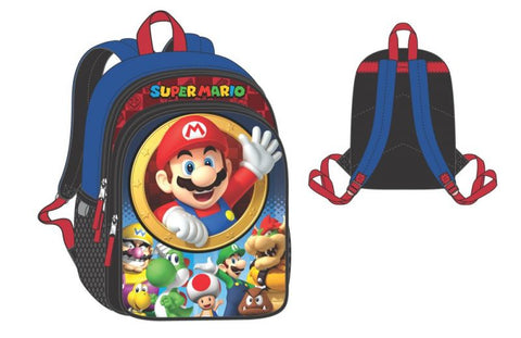 SUPER MARIO BROS - Mario 16 In LED Youth Backpack