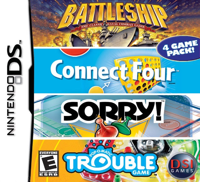 Battleship/Sorry/Connect Four/Trouble - DS (Pre-owned)