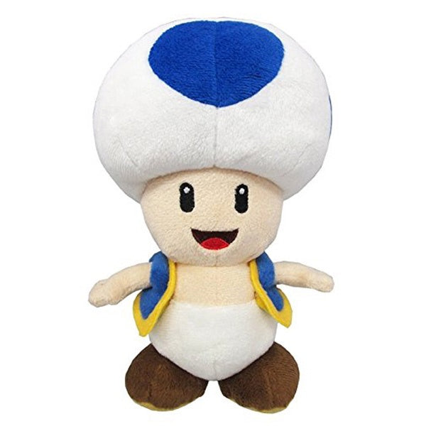 BLUE TOAD MARIO ALL STAR COL 8" PLUSH TOY [LITTLE BUDDY]
