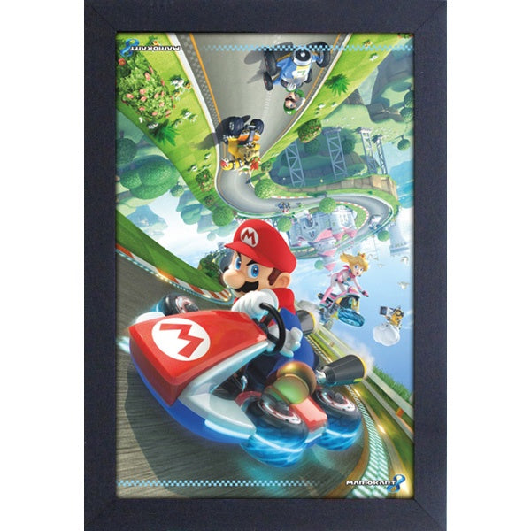Mario Kart 8 Game Cover Art 11″ x 17″ Framed Print [Pyramid America]