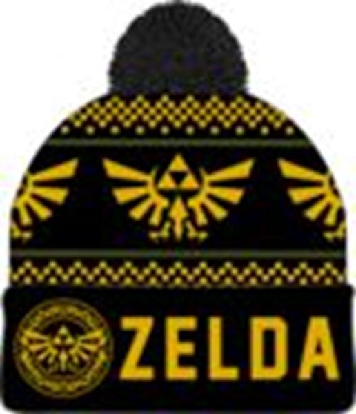 The Legend Of Zelda - Yellow & Black Pom Beanie