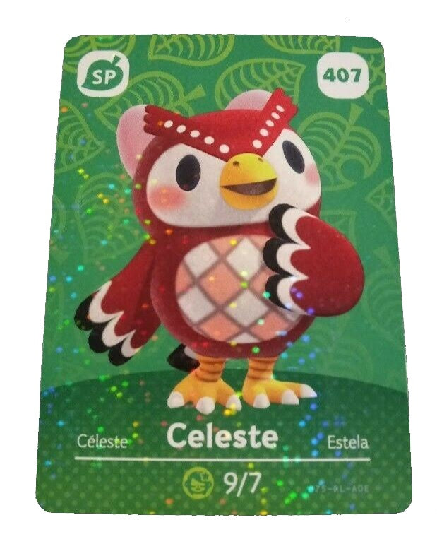 407 Celeste SP Authentic Animal Crossing Amiibo Card - Series 5