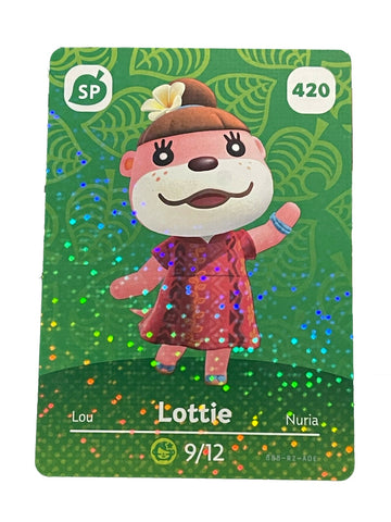 420 Lottie SP Authentic Animal Crossing Amiibo Card - Series 5