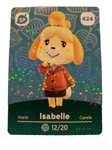 424 Isabelle (Sweater) SP Authentic Animal Crossing Amiibo Card - Series 5