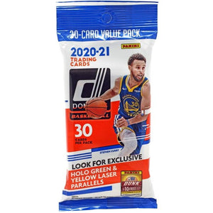 2020-21 Panini Donruss Basketball Jumbo Value Cello Fat Pack (30 Cards Per Pack)
