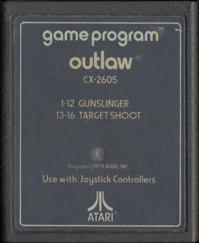 Outlaw (Text Label) - Atari 2600 (Pre-owned)