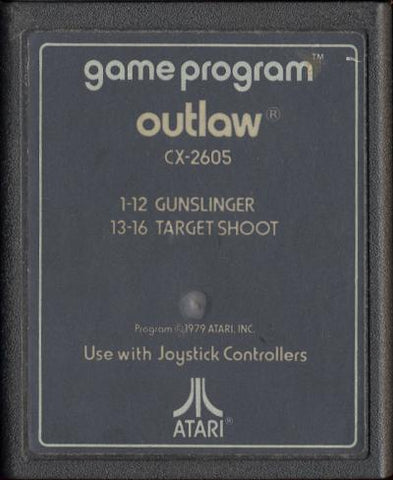 Outlaw (Text Label) - Atari 2600 (Pre-owned)