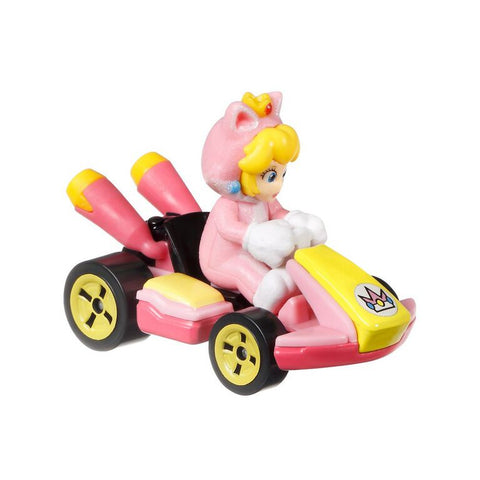 Hot Wheels Mario Kart Die-Cast Standard Kart - Cat Peach