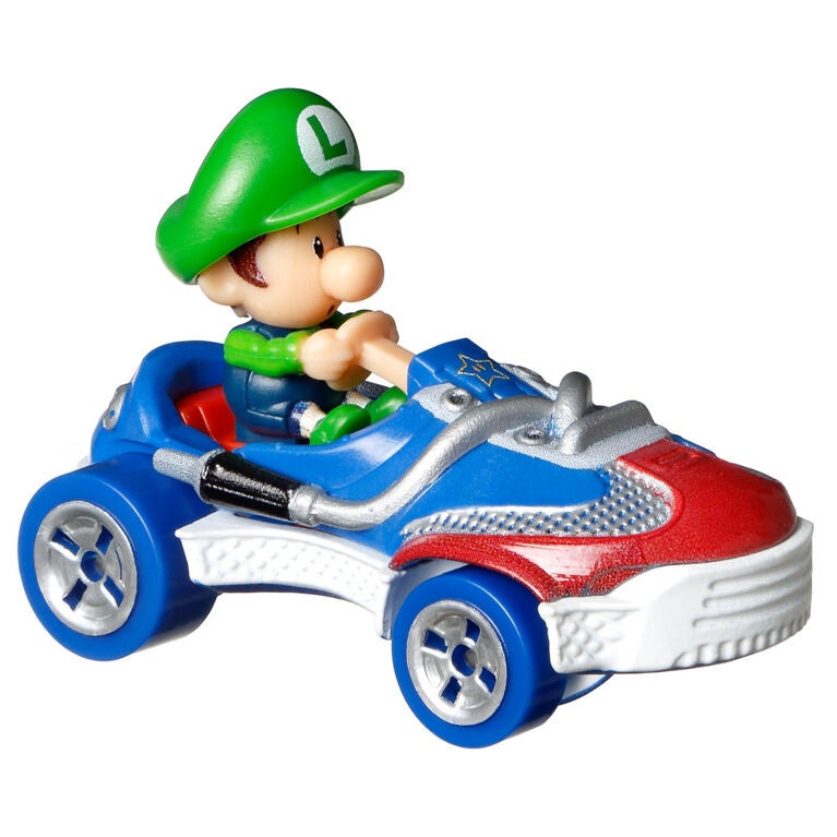 Hot Wheels Mario Kart Die-Cast Sneeker - Baby Luigi