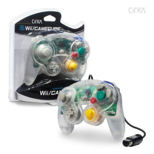 Wii/Gamecube Cirka Controller (Clear) - GC