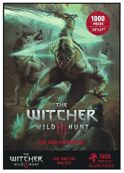 The Witcher 3: Wild Hunt - Ciri and The Wolves Deluxe Puzzle (1000 Pieces)