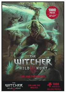 The Witcher 3: Wild Hunt - Ciri and The Wolves Deluxe Puzzle (1000 Pieces)