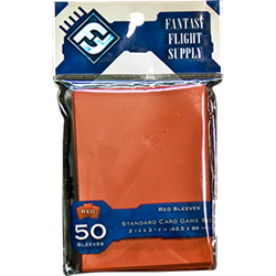 Fantasy Flight Standard Game Sleeves (50 Count) - Red