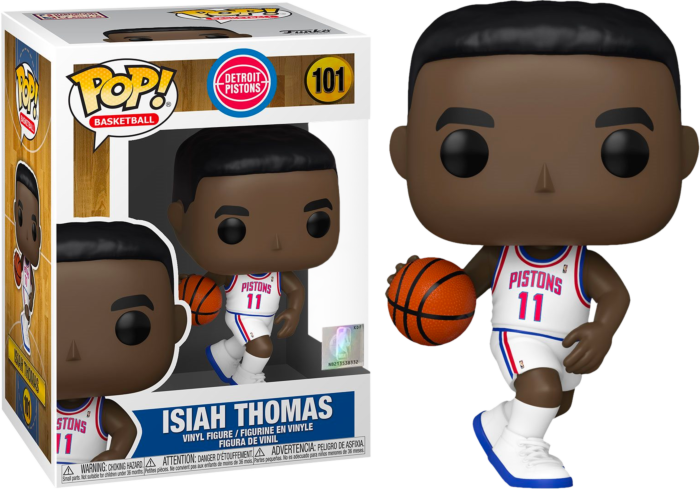 Funko POP! Basketball: Isiah Thomas - NBA Legends #101 (Detroit Pistons White Home Jersey) Vinyl Figure