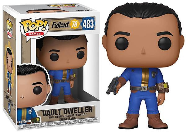 Funko POP! Games: Fallout 76 - Vault Dweller (Male) #483 Vinyl Figure (Box Wear)