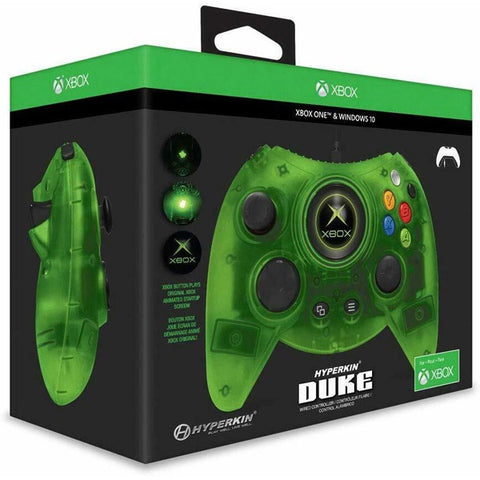 The “Duke” Throwback Wired Xbox One/PC Green Controller [Hyperkin]