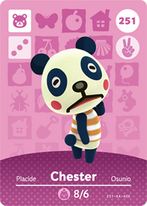 251 Chester Authentic Animal Crossing Amiibo Card - Series 3