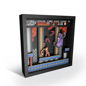 Castlevania NES Grim Reaper 9″x9″ Pixel Frame 3D Pixel Box Art