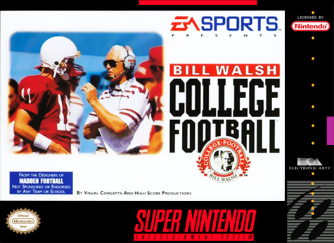Bill Walsh College Football - SNES (Pre-owned)