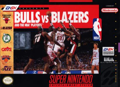 Bulls Vs Blazers and the NBA Playoffs - SNES (Pre-owned)