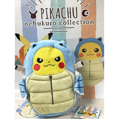 Pikachu in Blastoise Sleeping Bag Plush