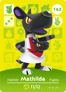 162 Mathilda Authentic Animal Crossing Amiibo Card - Series 2