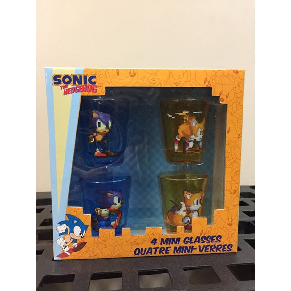 Sonic the Hedgehog Sonic & Tails 16-Bit Colour Shot Glasses Set 4