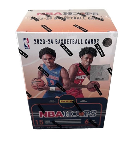 2023-24 Panini NBA Hoops Basketball Blaster Box (Possible Wenbanyama RC) (6 Packs, 15 Cards a Pack)