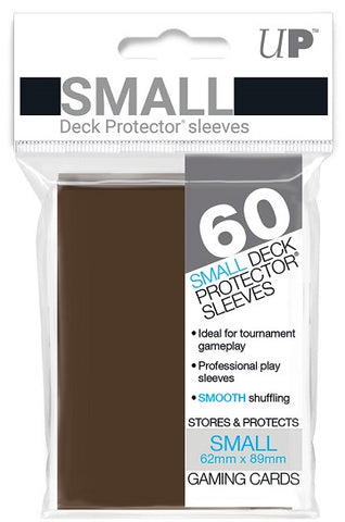 Ultra Pro Small Card Gloss Deck Protector Sleeves 60ct - Brown