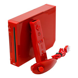 Red Nintendo Wii System Console (with Gamecube Ports)