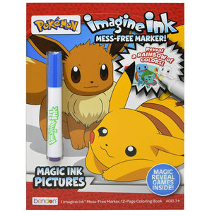 Pokemon Imagine Ink Magic Ink Coloring Book