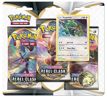 Pokemon: Rebel Clash Blister 3 Pack - Rayquaza