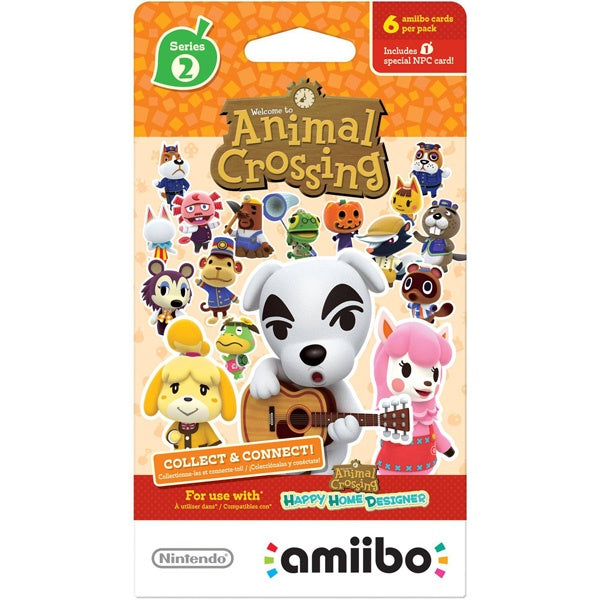 ANIMAL CROSSING AMIIBO CARD BOOSTER PACK - SERIES 2 (6 CARDS PER PACK)