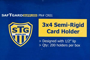 SafTGard Semi-Rigid 3x4 Card Holders (200ct)