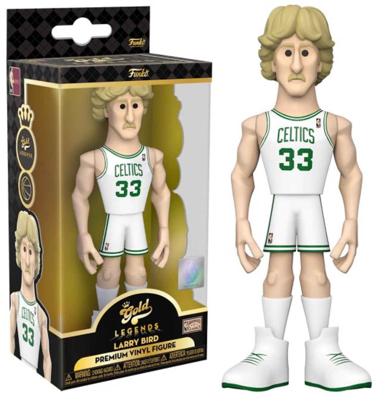 Funko Gold: NBA - Larry Bird (Boston Celtics White Jersey) 5" Premium Vinyl Figure