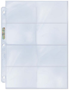 Ultra Pro - 8-Pocket Binder Pages - 2.25" x 3.5" - 100ct Box Clear